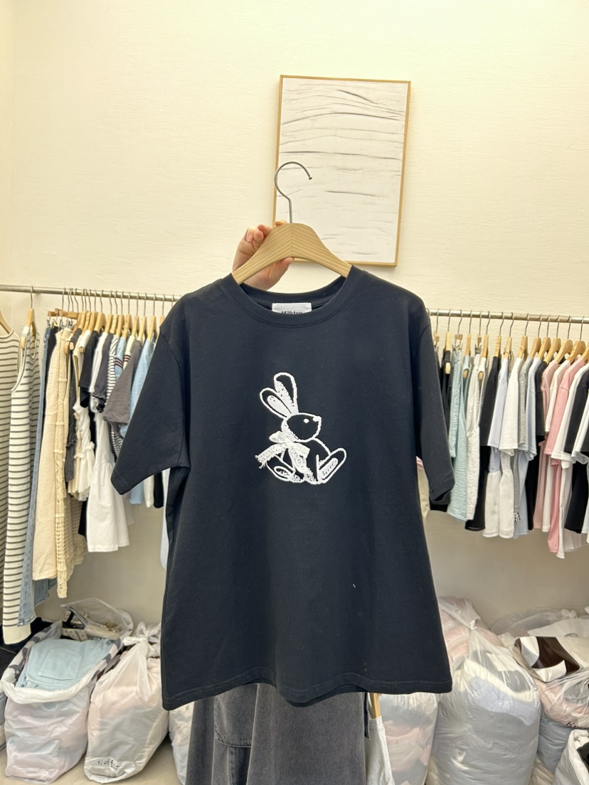 MILK TEA直郵韓國代購㊣女裝新款推薦熱賣時尚休閑25春夏T恤RE:FRESHT恤圖色3