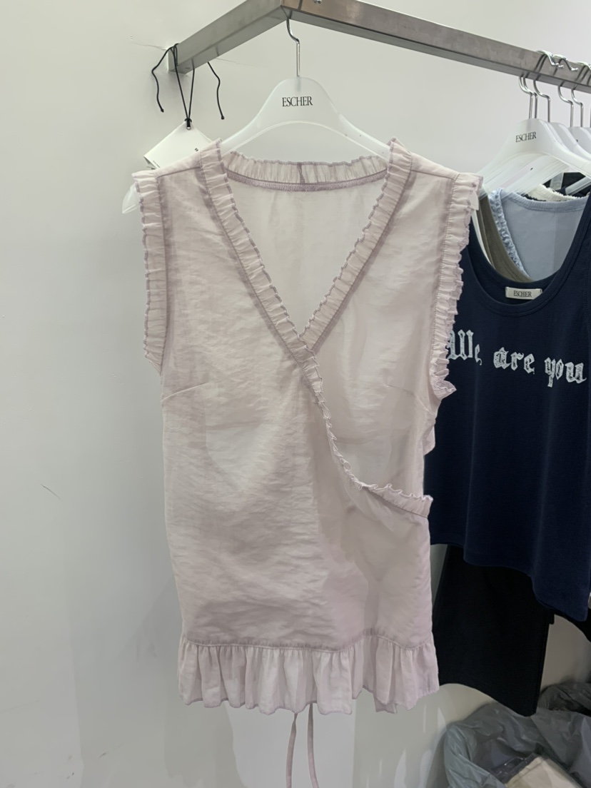 ESCHER韓國㊣直郵東大門代購女裝新品熱賣25春夏休閑吊帶背心ESCHER吊帶/背心圖色2