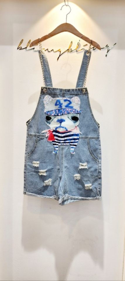 RICO直郵韓國代購㊣女裝新款25春夏人氣休閑推薦熱賣背帶褲bling bling/RICO背帶褲圖色1