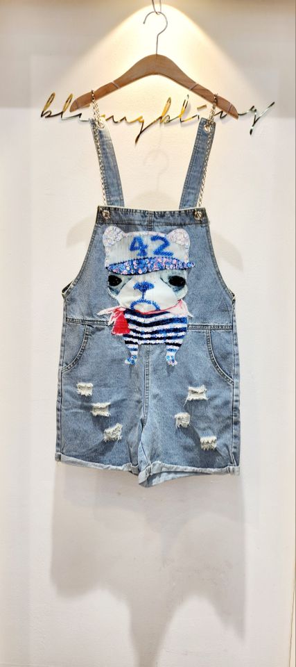 BLING BLING-S韓國直郵㊣女裝新款人氣時尚推薦熱賣背帶褲BLING BLING-S背帶褲圖色1