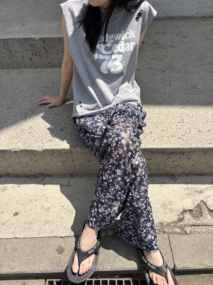 FRANC—L韓國直郵㊣女裝新款熱賣時尚休閑25春夏休閑褲蕾絲FRANC休閑褲