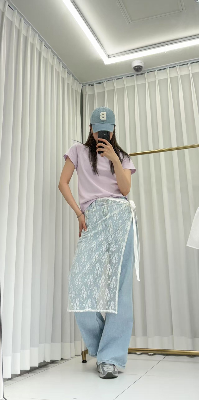 JMIND直郵韓國代購㊣女裝新品人氣休閑半身裙中短裙裹身裙蕾絲JMIND半身裙/中短裙
