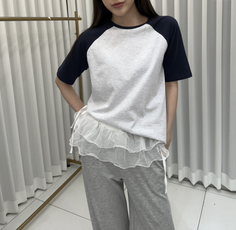 JMIND直郵韓國代購㊣女裝新品25春夏休閑時尚熱賣推薦人氣T恤JMINDT恤圖色2