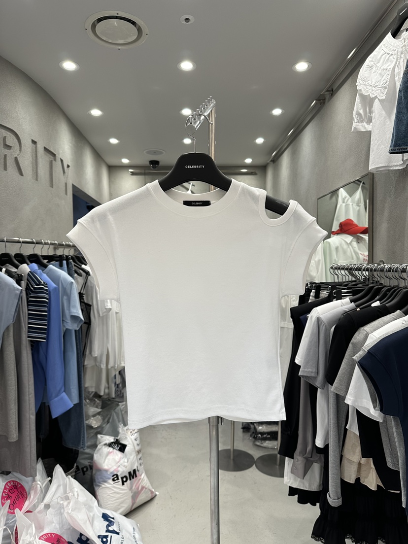 CELEBRITY-A直郵韓國代購㊣女裝新品熱賣推薦25春夏人氣T恤CELEBRITY-AT恤