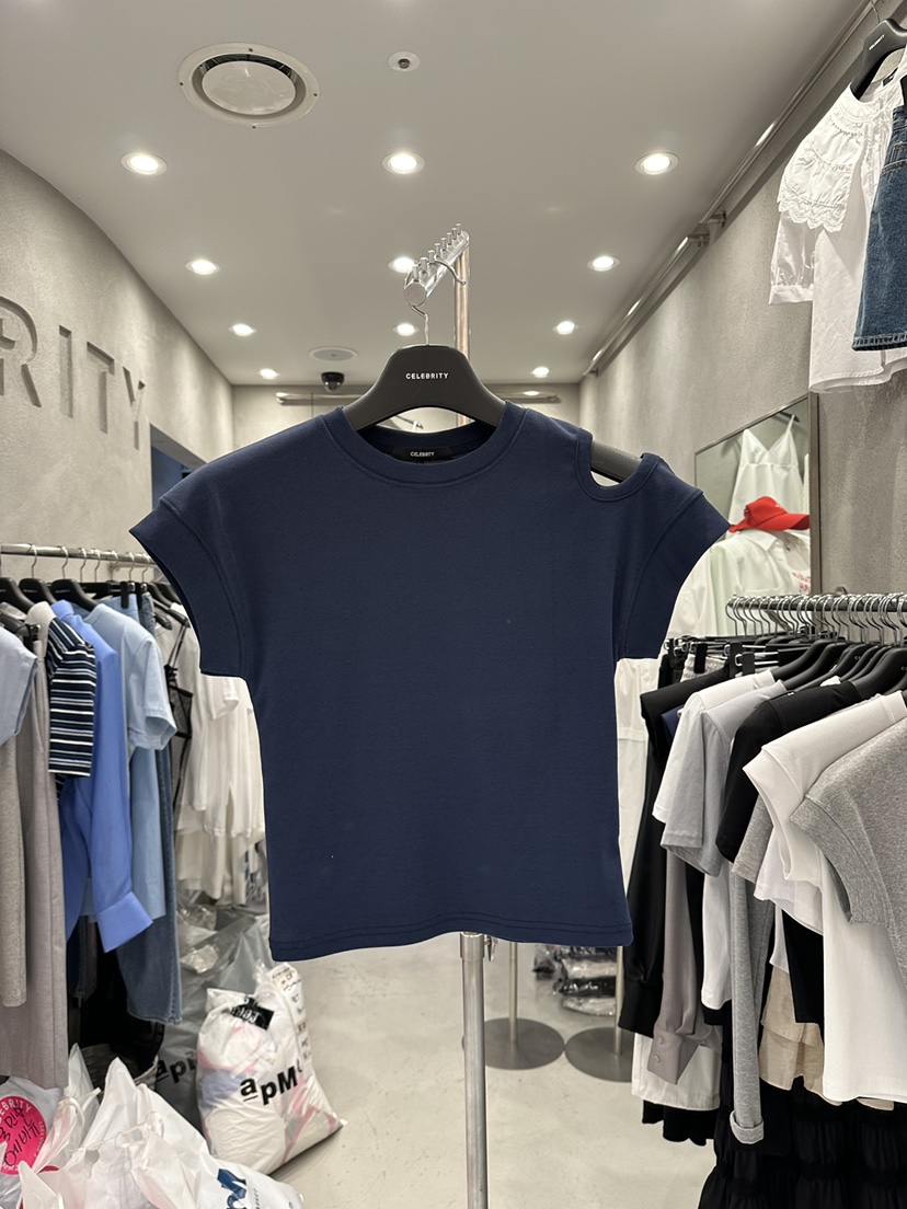 CELEBRITY-A直郵韓國代購㊣女裝新品熱賣推薦25春夏人氣T恤CELEBRITY-AT恤圖色3