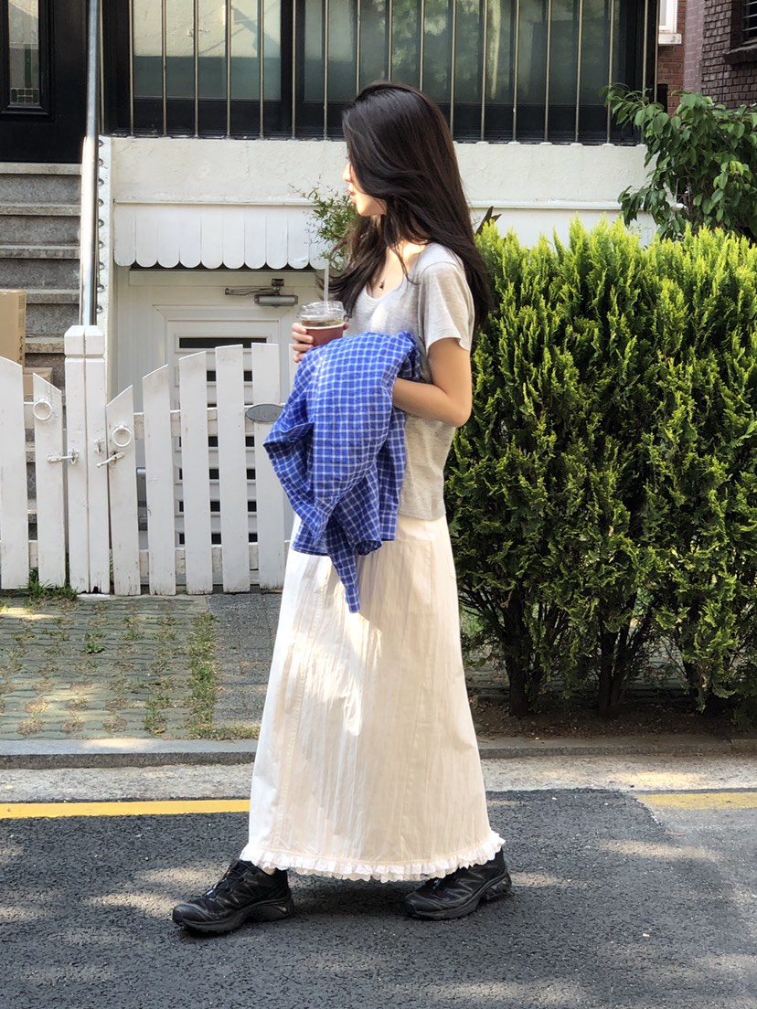 ERUME直郵韓國代購㊣女裝新品休閑時尚人氣推薦熱賣25春夏長裙ERUME長裙