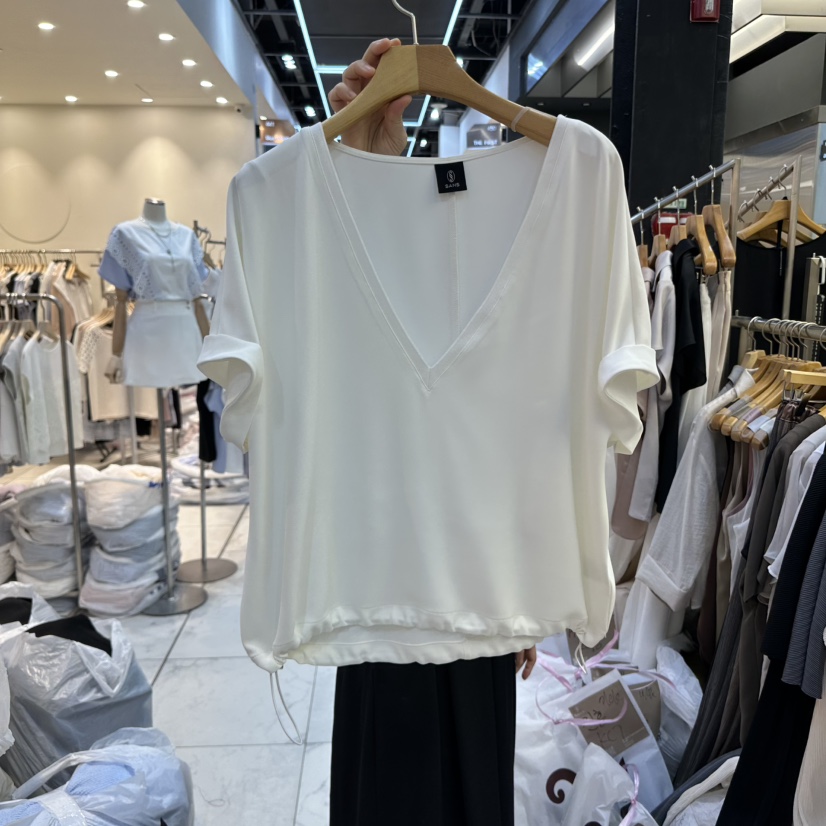 SANS韓國直郵㊣女裝新品熱賣時尚休閑推薦人氣25春夏T恤SANST恤圖色2