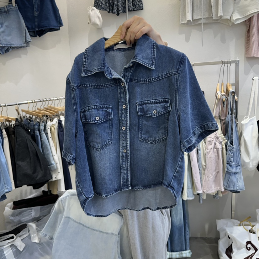 HIPTIQUE直郵韓國代購㊣女裝新品25春夏休閑熱賣襯衫蕾絲衫HIPTIQUE襯衫/蕾絲衫圖色1