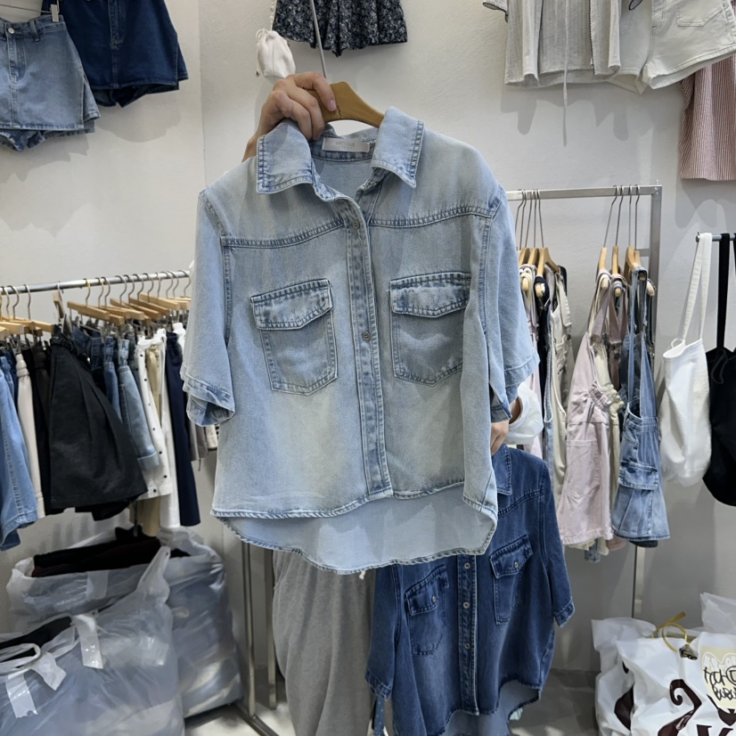 HIPTIQUE直郵韓國代購㊣女裝新品25春夏休閑熱賣襯衫蕾絲衫HIPTIQUE襯衫/蕾絲衫圖色2