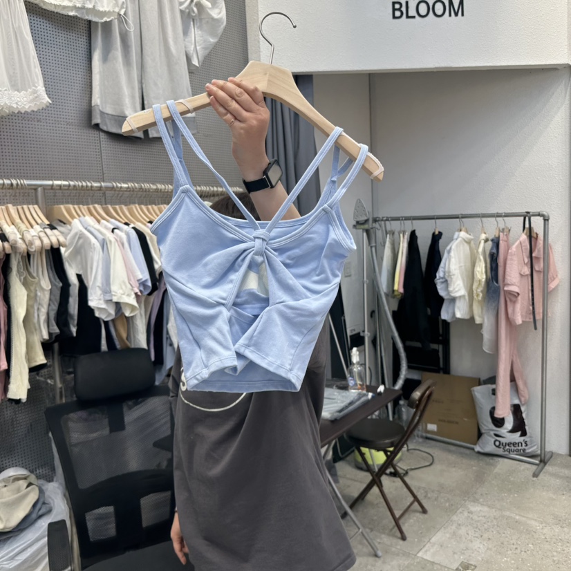 BLOOM韓國㊣直郵東大門代購女裝新品休閑時尚熱賣推薦吊帶背心BLOOM-Q吊帶/背心