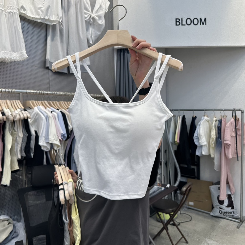BLOOM韓國㊣直郵東大門代購女裝新品休閑時尚熱賣推薦吊帶背心BLOOM-Q吊帶/背心圖色2