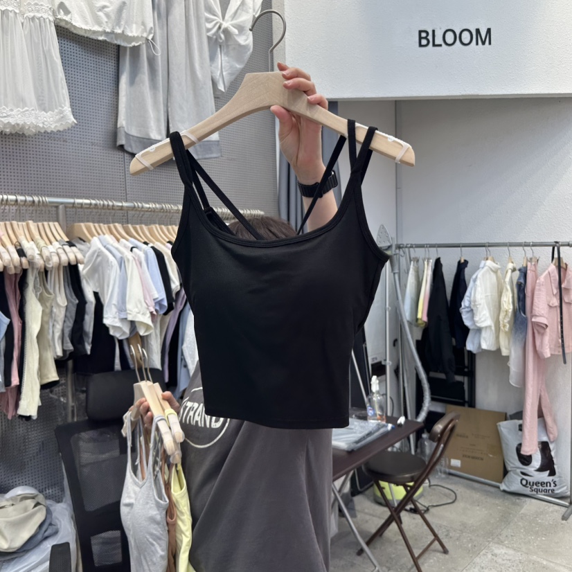 BLOOM韓國㊣直郵東大門代購女裝新品休閑時尚熱賣推薦吊帶背心BLOOM-Q吊帶/背心圖色3