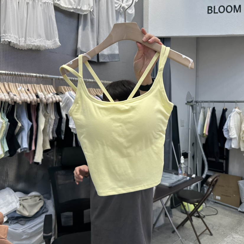 BLOOM韓國㊣直郵東大門代購女裝新品休閑時尚熱賣推薦吊帶背心BLOOM-Q吊帶/背心圖色6