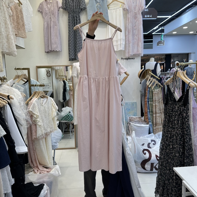 SYMPHONY韓國㊣直郵東大門代購女裝新款推薦連衣裙棉質緊身SYMPHONY連衣裙圖色2