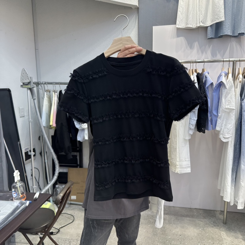 BLOOM韓國直郵㊣東大門實拍女裝新品休閑25春夏人氣熱賣T恤BLOOM-QT恤圖色2