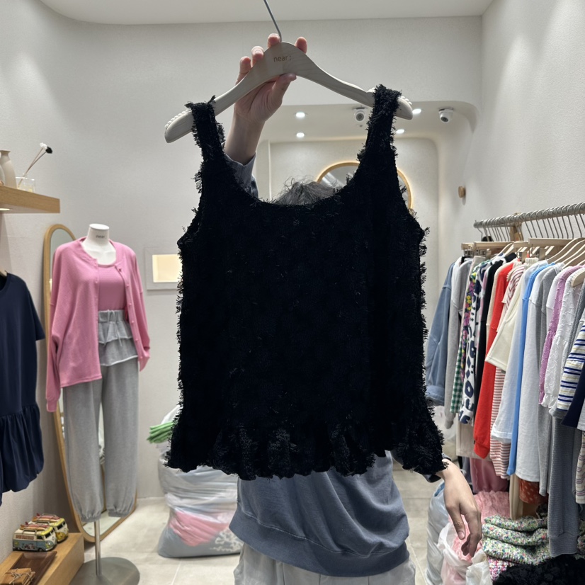 NEAR韓國㊣直郵東大門代購女裝新品休閑推薦人氣熱賣吊帶背心NEAR吊帶/背心圖色2