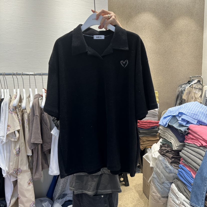 HEIL韓國㊣直郵東大門代購女裝新品時尚休閑人氣25春夏推薦T恤HEILT恤圖色2