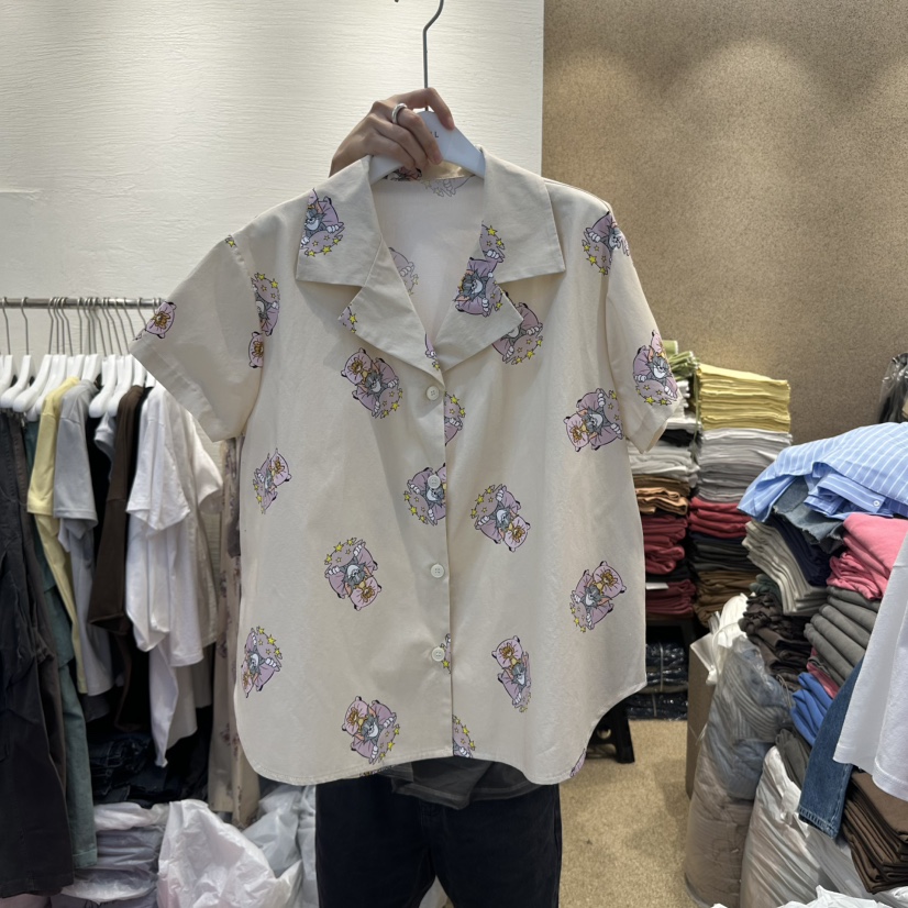 HEIL韓國直郵㊣東大門實拍女裝新品熱賣休閑人氣襯衫蕾絲衫HEIL襯衫/蕾絲衫圖色1