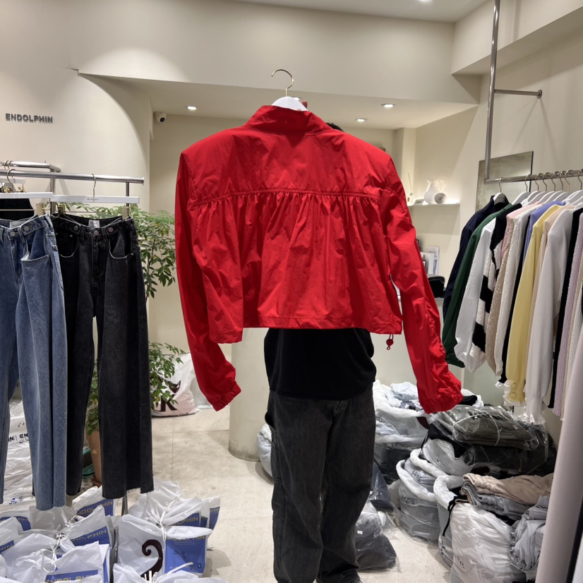 ENDOLPHIN直郵韓國代購㊣女裝新品推薦時尚熱賣25春夏夾克拉鏈ENDOLPHIN夾克