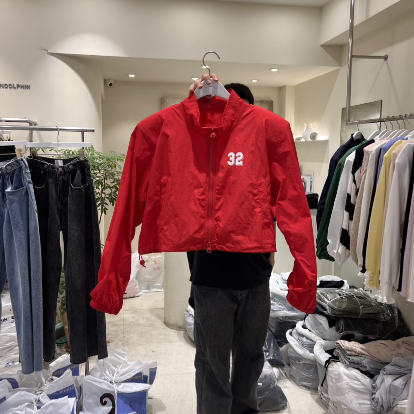 ENDOLPHIN直郵韓國代購㊣女裝新品推薦時尚熱賣25春夏夾克拉鏈ENDOLPHIN夾克圖色3
