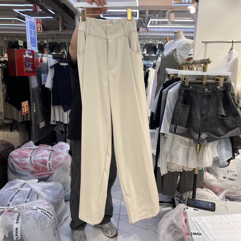 ENDOLPHIN韓國㊣直郵東大門代購女裝新品時尚熱賣25春夏休閑褲ENDOLPHIN休閑褲