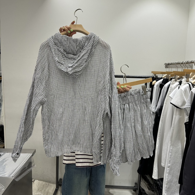 REPELLER韓國直郵㊣女裝新品25春夏熱賣休閑人氣套裝套裝格紋REPELLER套裝