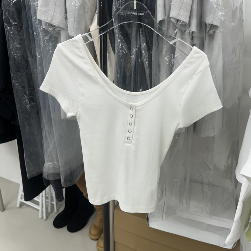 TOPDRESSING直郵韓國代購㊣女裝新品人氣時尚推薦25春夏T恤TOPDRESSINGT恤