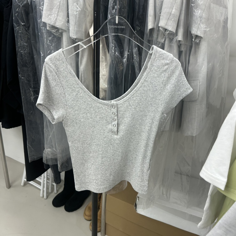 TOPDRESSING直郵韓國代購㊣女裝新品人氣時尚推薦25春夏T恤TOPDRESSINGT恤圖色2