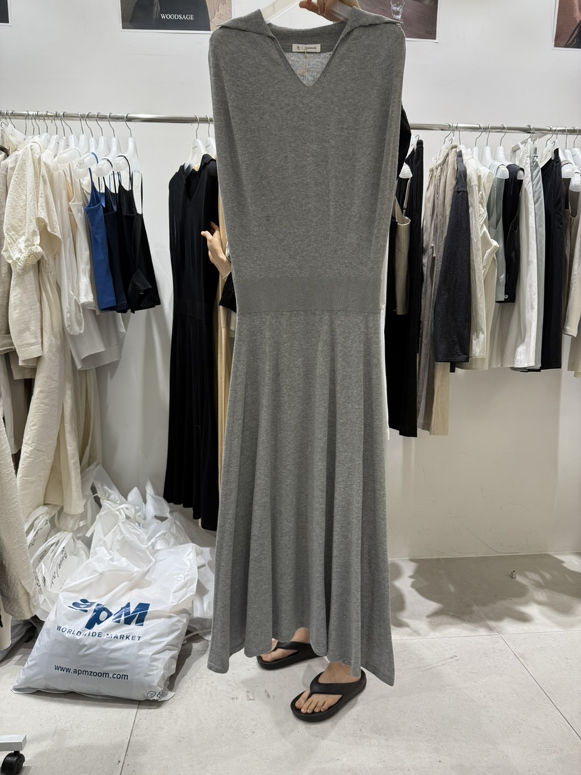 WOOD SAGE韓國㊣直郵東大門代購女裝新品25春夏熱賣連衣裙WOOD SAGE連衣裙圖色1