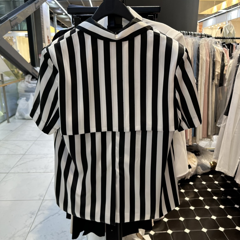 HERISH直郵韓國代購㊣女裝新品人氣25春夏推薦時尚夾克條紋Herish夾克