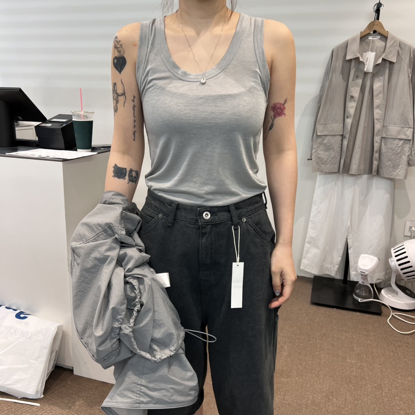 OBJECT直郵韓國代購㊣女裝新款時尚休閑25春夏熱賣吊帶背心OBJECT吊帶/背心圖色1