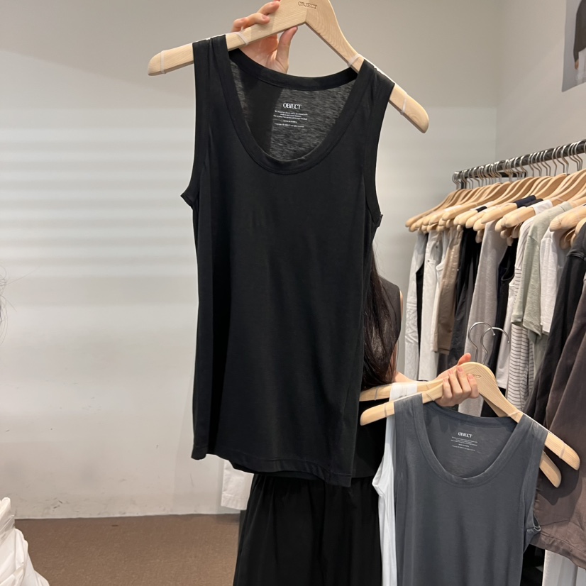 OBJECT直郵韓國代購㊣女裝新款時尚休閑25春夏熱賣吊帶背心OBJECT吊帶/背心圖色2