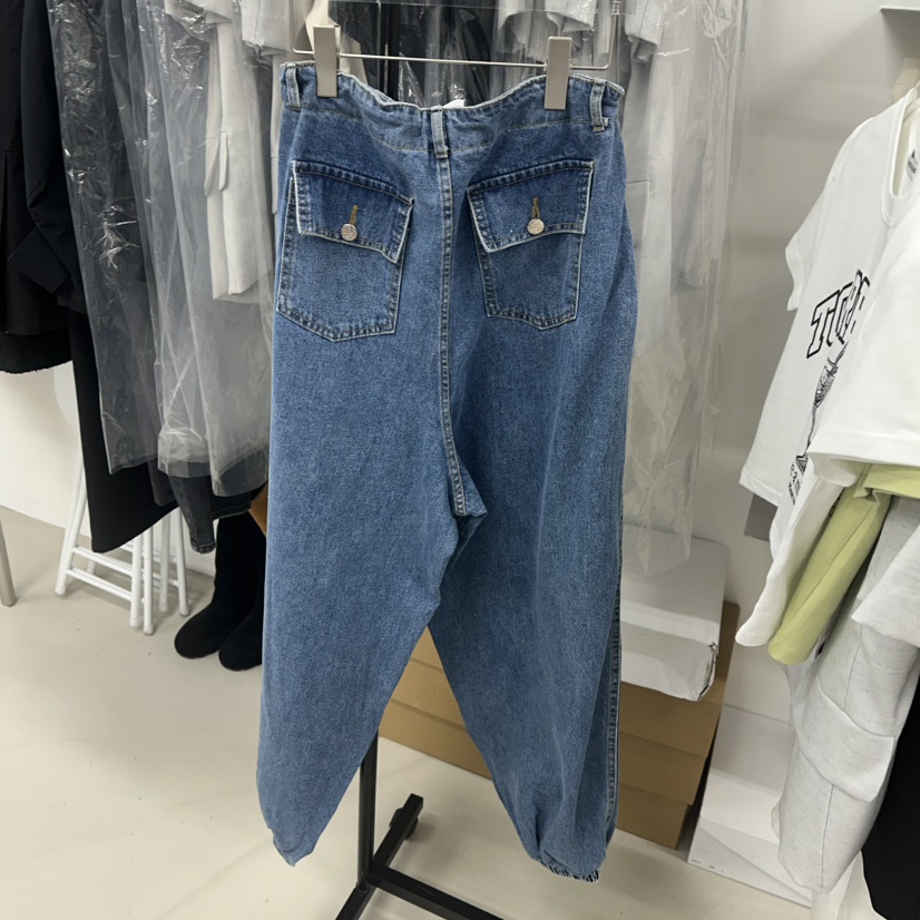 TOPDRESSING韓國㊣直郵東大門代購女裝新款人氣休閑熱賣牛仔褲TOPDRESSING牛仔褲