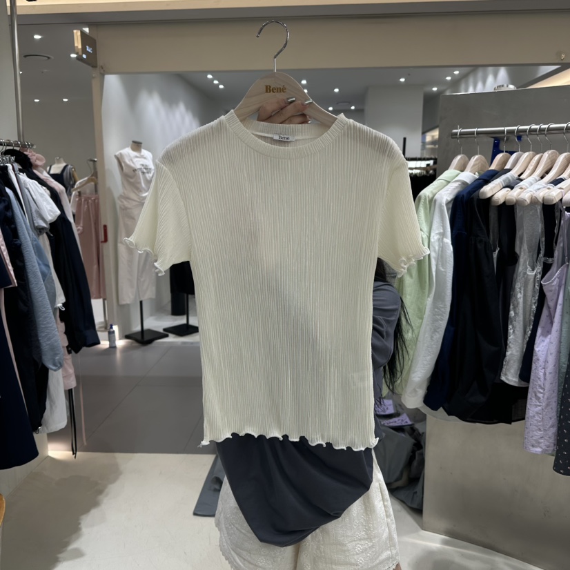 BENE韓國直郵㊣女裝新品25春夏推薦時尚休閑熱賣人氣T恤BENET恤圖色1