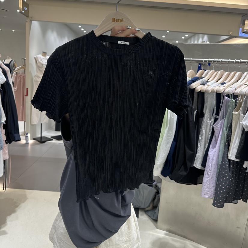 BENE韓國直郵㊣女裝新品25春夏推薦時尚休閑熱賣人氣T恤BENET恤圖色2