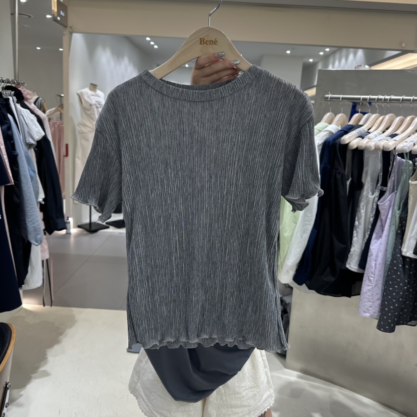 BENE韓國直郵㊣女裝新品25春夏推薦時尚休閑熱賣人氣T恤BENET恤圖色3