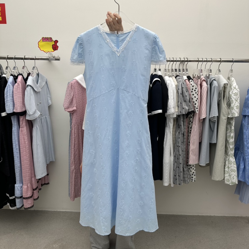 ANNA VERRY-P韓國㊣直郵東大門代購女裝新款25春夏連衣裙刺繡蕾絲ANNA VERRY/BELIEVE連衣裙圖色2