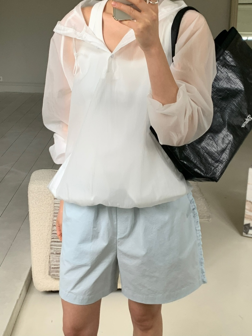 REGULARLY/PLACOR韓國㊣直郵東大門代購女裝新品時尚短褲荷葉邊REGULARLY/PLACOR短褲