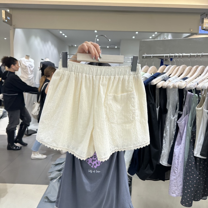 BENE韓國直郵㊣女裝新款熱賣人氣時尚25春夏休閑推薦短褲刺繡BENE短褲