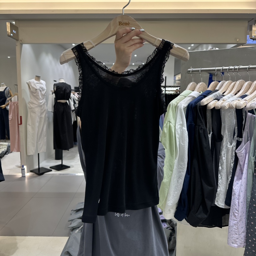 BENE韓國直郵㊣東大門實拍女裝新款休閑25春夏時尚吊帶背心BENE吊帶/背心圖色2