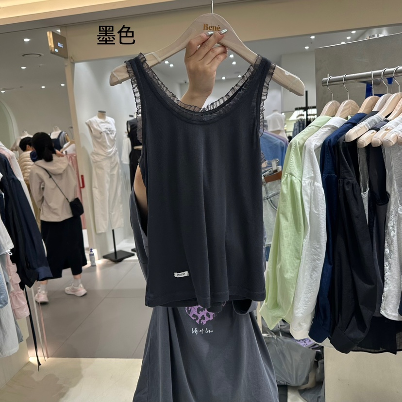 BENE韓國直郵㊣東大門實拍女裝新款休閑25春夏時尚吊帶背心BENE吊帶/背心圖色3