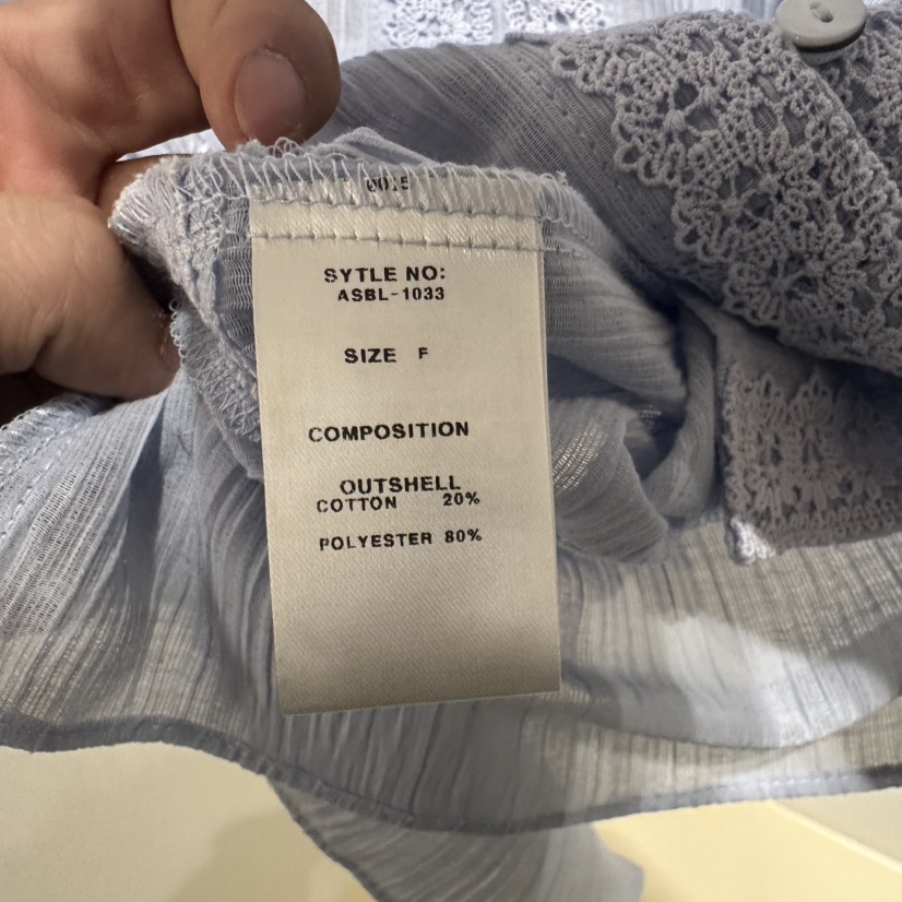 ART IS OVER直郵韓國代購㊣女裝新品25春夏休閑襯衫蕾絲衫ART IS OVER襯衫/蕾絲衫