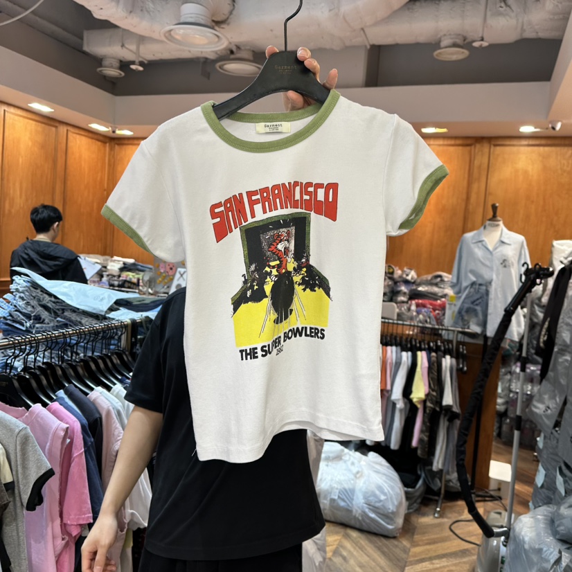 GARMENT-P直郵韓國代購㊣女裝新款人氣25春夏時尚推薦熱賣T恤GARMENTT恤圖色3