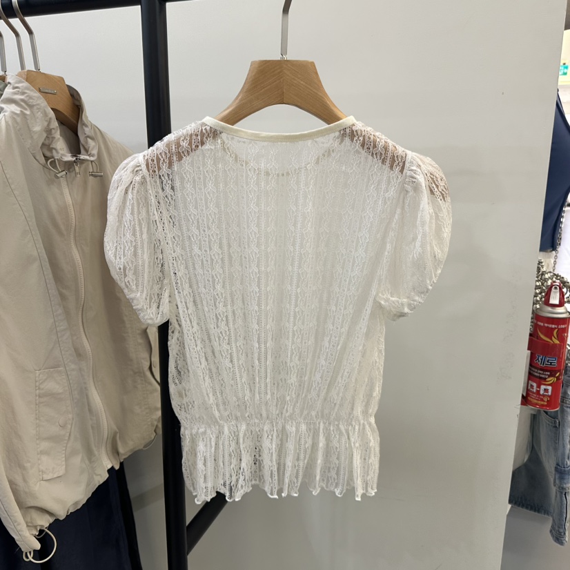 3 ANOTHER韓國直郵㊣東大門實拍女裝新品人氣襯衫蕾絲衫蕾絲3 ANOTHER襯衫/蕾絲衫