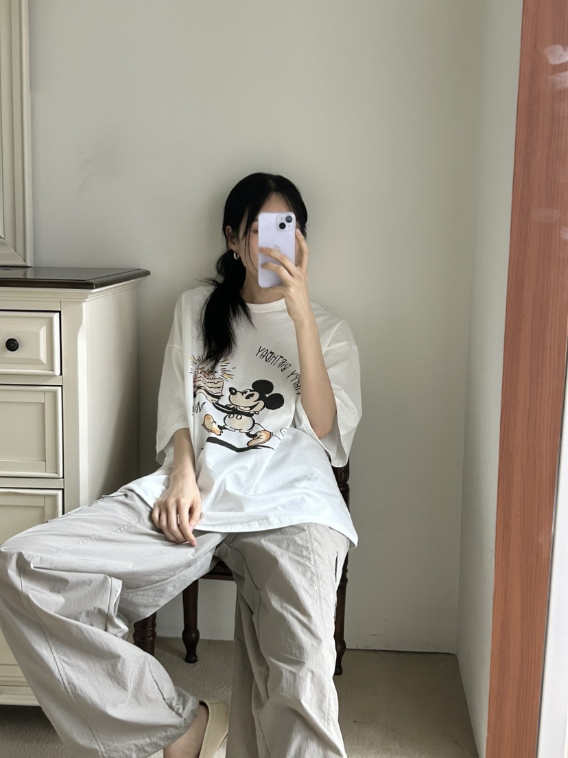 ME MO韓國直郵㊣女裝新品熱賣時尚人氣休閑25春夏推薦T恤ME MOT恤