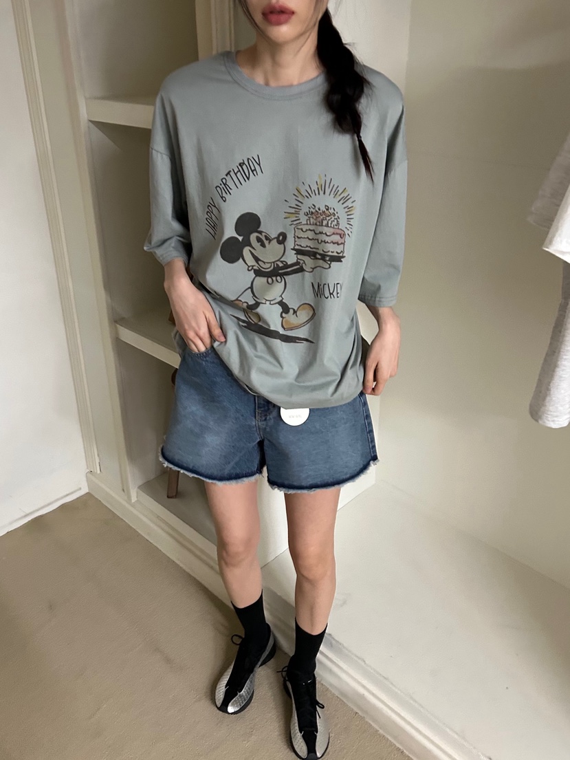 ME MO韓國直郵㊣女裝新品熱賣時尚人氣休閑25春夏推薦T恤ME MOT恤