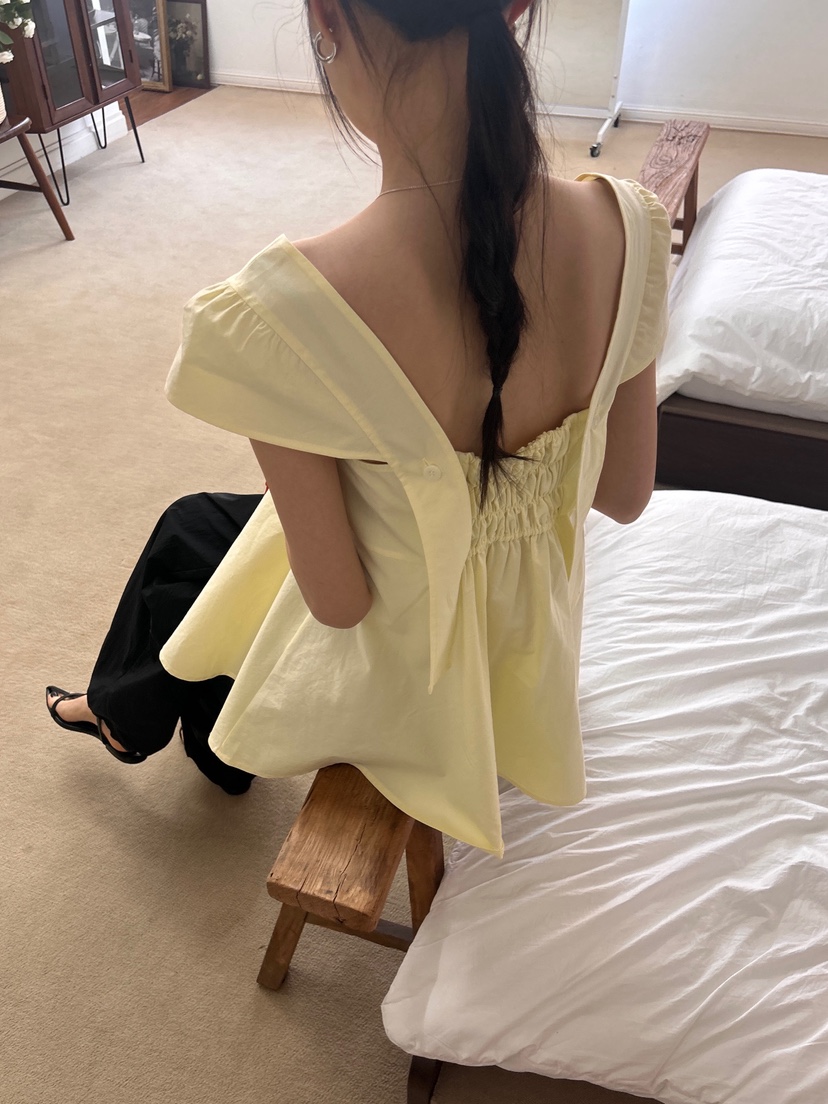 ME MO韓國㊣直郵東大門代購女裝新品時尚人氣25春夏襯衫蕾絲衫ME MO襯衫/蕾絲衫