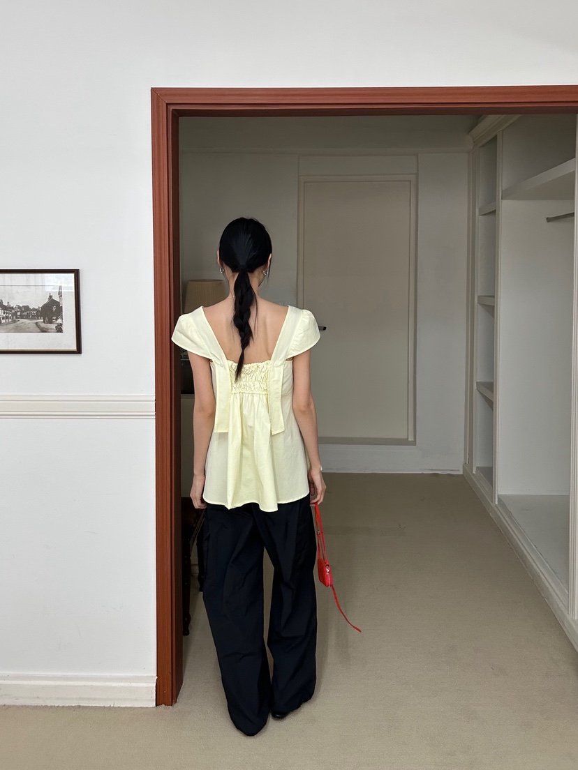 ME MO韓國㊣直郵東大門代購女裝新品時尚人氣25春夏襯衫蕾絲衫ME MO襯衫/蕾絲衫