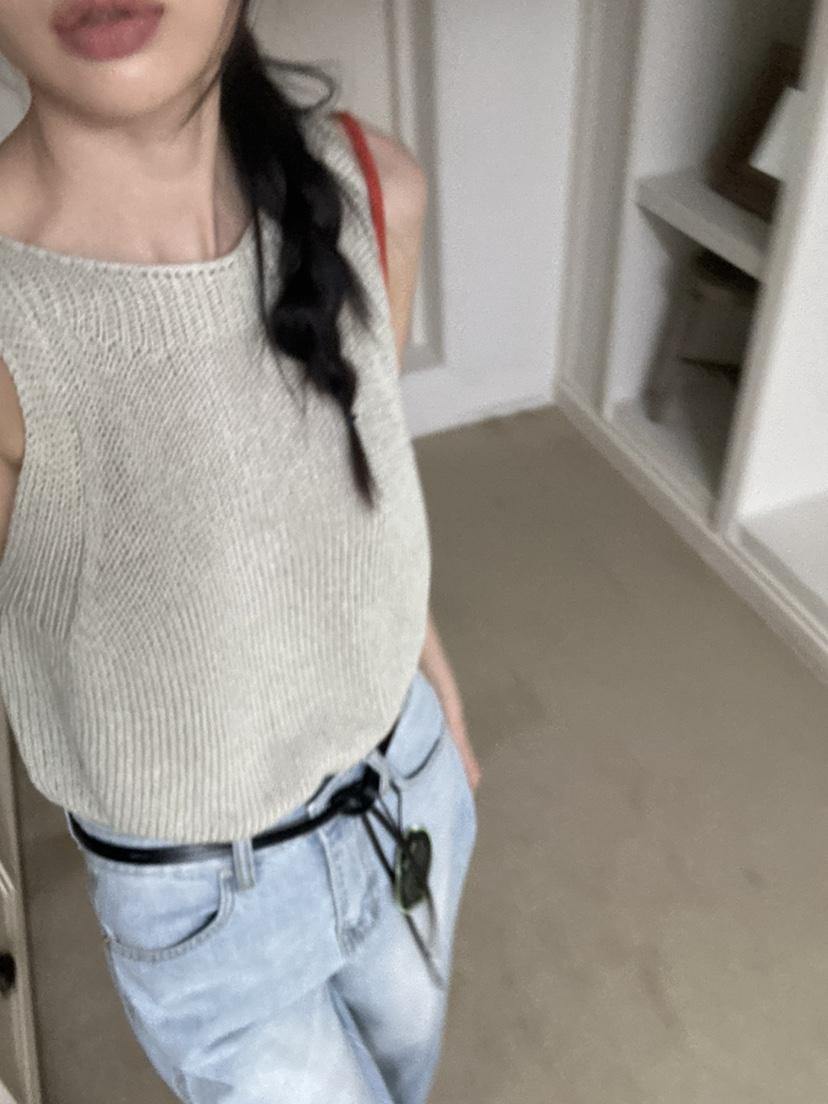 ME MO韓國直郵㊣女裝新款人氣時尚推薦休閑熱賣25春夏吊帶背心ME MO吊帶/背心