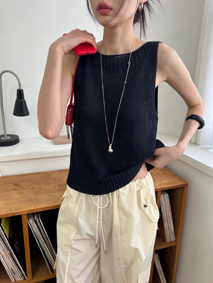 ME MO韓國直郵㊣女裝新款人氣時尚推薦休閑熱賣25春夏吊帶背心ME MO吊帶/背心圖色4